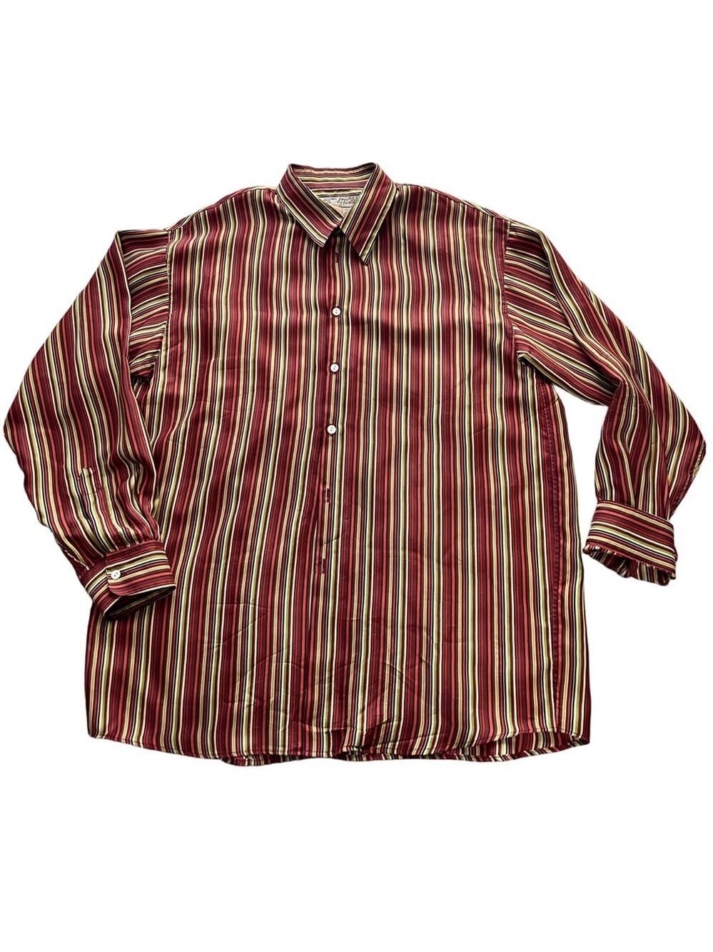 Le Garage Multicolor Stripe Button-Down Shirt Size L